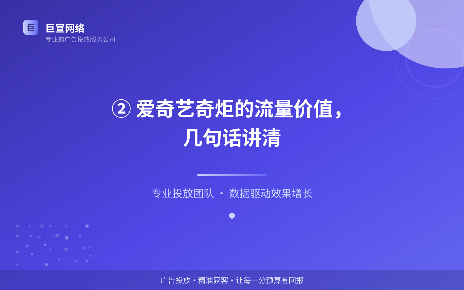 ② 爱奇艺奇炬的流量价值,几句话讲清(服务内容介绍) ② 爱奇艺奇炬的流量价值,几句话讲清(服务内容介绍)